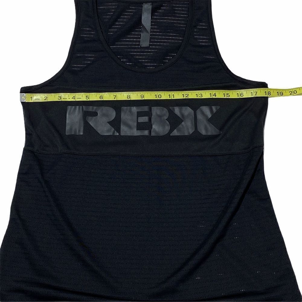 RBX Black Mesh Racerback Graphic Tank Top - Picture 7 of 8